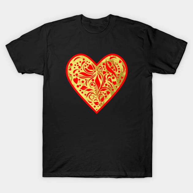 HAPPY Valentine Day Heart T-Shirt by SartorisArt1